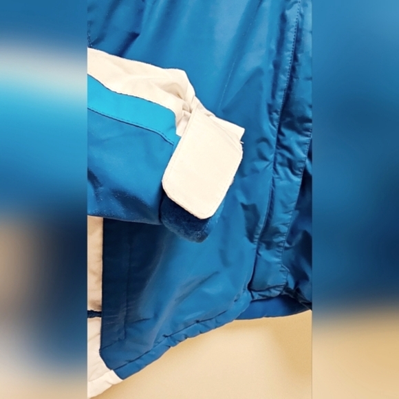 Columbia Ski Waterproof Snow Jacket Active Sport Teal Blue White size XL - Picture 5 of 11